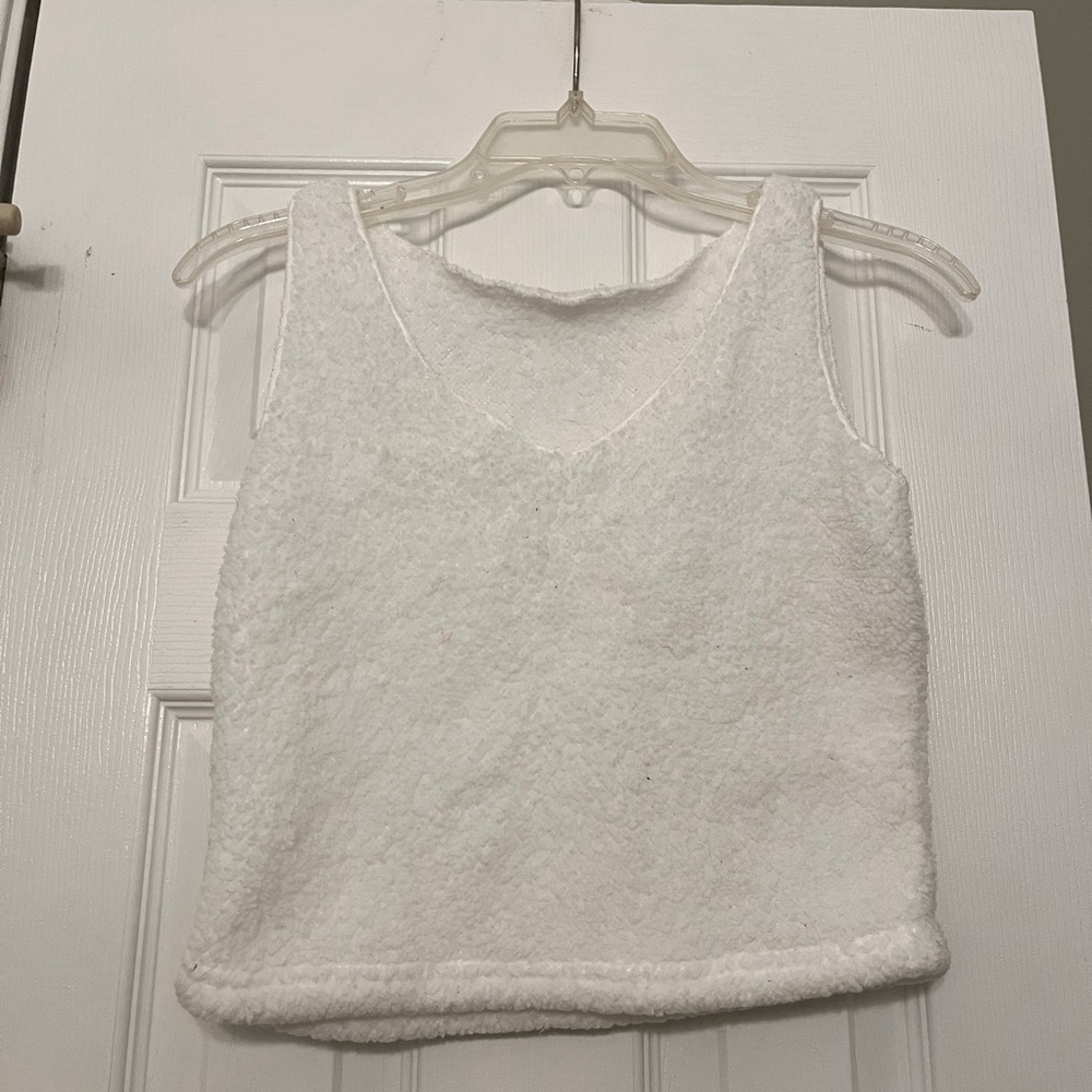 Women’s Small Sherpa Pajama Top V Neck